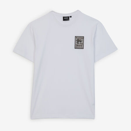 ONE PIECE TEE SHIRT WANTED ACE BLANCO HOMBRE