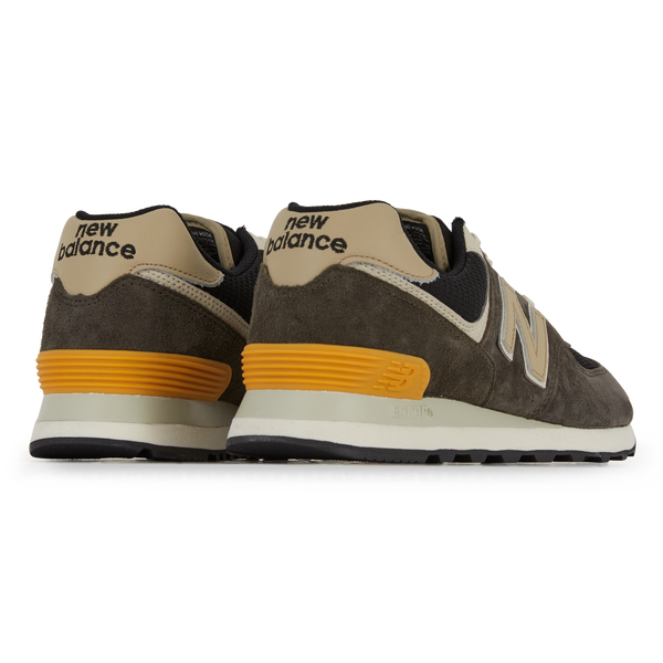 NEW BALANCE 574 MARRON NEGRO CORDONES HOMBRE Courir.es