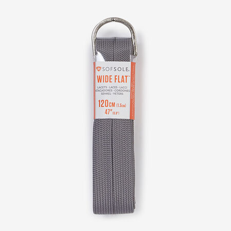 SOFSOLE LACET PLAT LARGE 120CM GRIS MIXTO