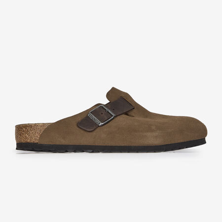 BIRKENSTOCK boston BOSTON LEATHER MIX DARK TEA MARRÓN HOMBRE