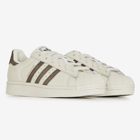 ADIDAS ORIGINALS superstar SUPERSTAR PONY HAIR BLANCO/MARR&Oacute;N MUJER