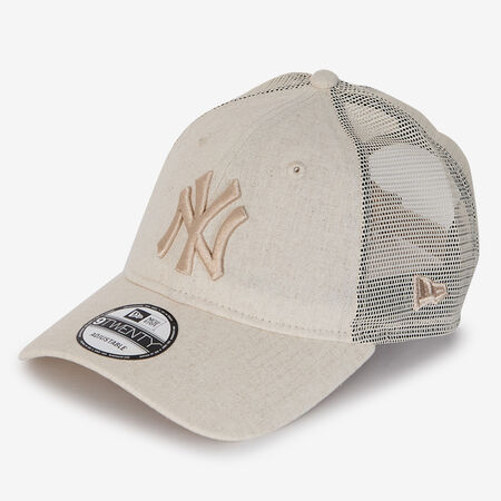 NEW ERA 9TWENTY TRUCKER WOMEN NY LINEN BEIGE MUJER