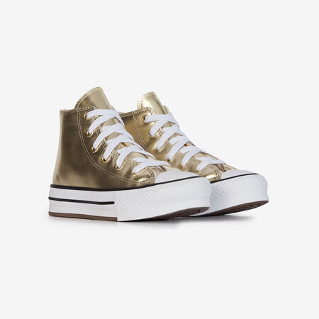 CONVERSE chuck taylor all star CHUCK TAYLOR ALL STAR EVA LIFT HI SHINE DORADO INFANTIL