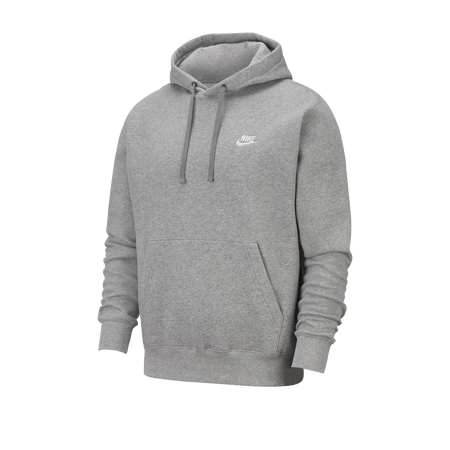 NIKE HOODIE CLUB SMALL LOGO GRIS HOMBRE