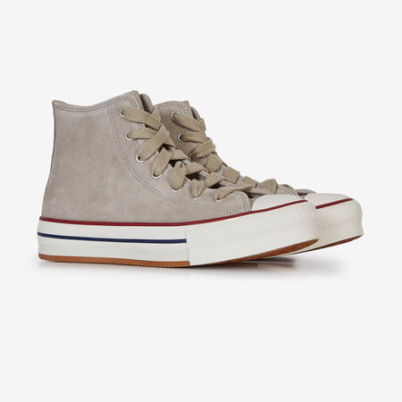 CONVERSE chuck taylor all star CHUCK TAYLOR ALL STAR EVA LIFT HI SUEDE BEIGE/BLANCO JUNIOR