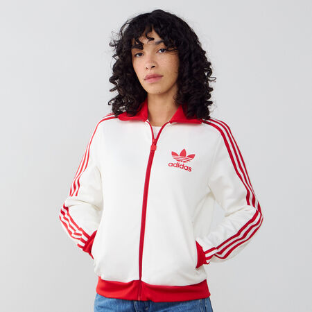 ADIDAS ORIGINALS JACKET FZ ADICOLOR CLASSICS BLANCO/ROJO MUJER