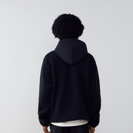 JORDAN HOODIE HALF-ZIP SHERPA NEGRO HOMBRE