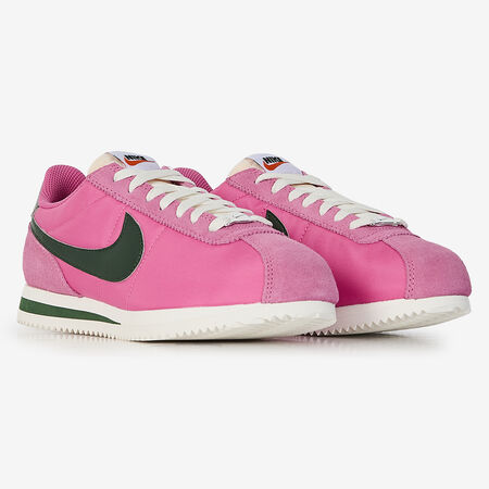 NIKE CORTEZ NYLON ROSA/VERDE MUJER