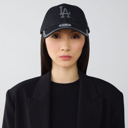 NEW ERA 9FORTY WOMEN LA DENIM SEQUIN NEGRO MUJER