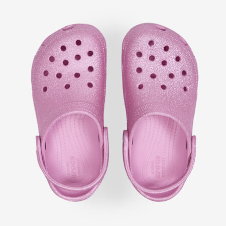 CROCS CLASSIC CLOG GLITTER ROSA INFANTIL