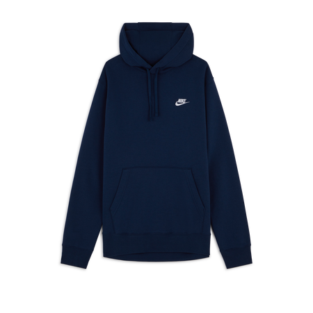 NIKE HOODIE CLUB SMALL LOGO AZUL MARINO HOMBRE