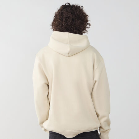 NEW BALANCE HOODIE SMALL LOGO BEIGE/BLANCO HOMBRE