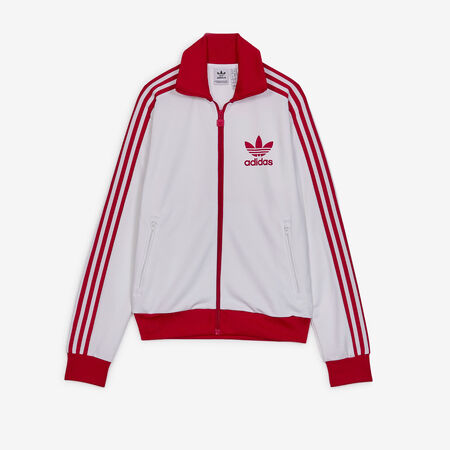 ADIDAS ORIGINALS JACKET FZ ADICOLOR CLASSICS BLANCO/ROJO MUJER