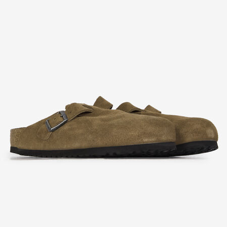 BIRKENSTOCK BOSTON SUEDE DARK TEA MARRÓN HOMBRE
