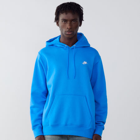 NIKE HOODIE CLUB SMALL LOGO AZUL/BLANCO HOMBRE