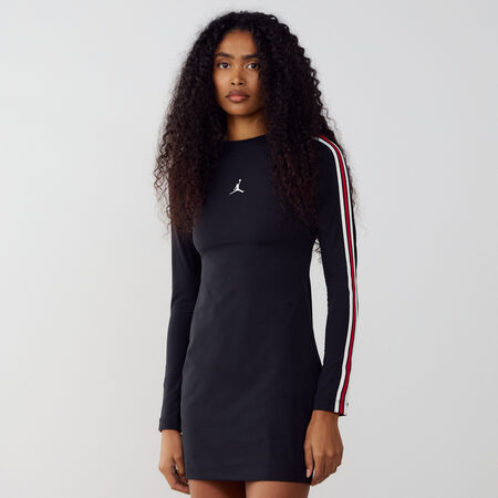 JORDAN DRESS JUMPMAN LS NEGRO/BLANCO MUJER