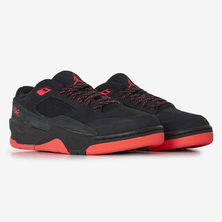 JORDAN FLIGHT COURT NEGRO/ROJO HOMBRE