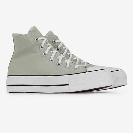 CONVERSE chuck taylor all star CHUCK TAYLOR ALL STAR LIFT HI VERDE MUJER