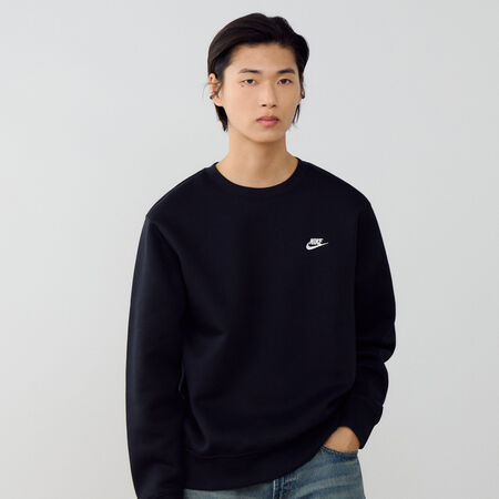 NIKE SWEAT CREW CLUB NEGRO/BLANCO HOMBRE