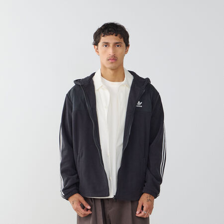 ADIDAS ORIGINALS JACKET FZ POLAR FLEECE NEGRO/BLANCO HOMBRE