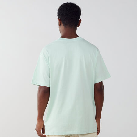 NEW BALANCE TEE SHIRT SMALL LOGO VERDE/BLANCO HOMBRE