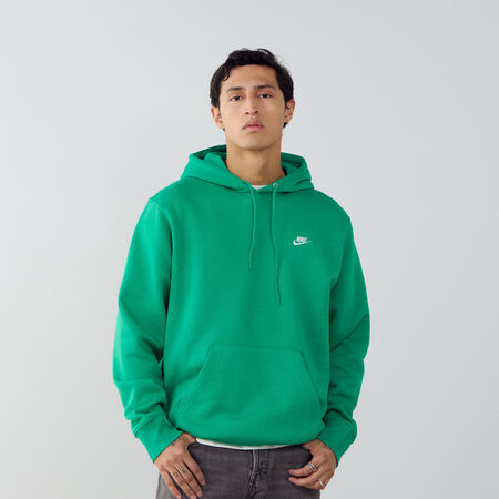 NIKE HOODIE CLUB SMALL LOGO VERDE/BLANCO HOMBRE