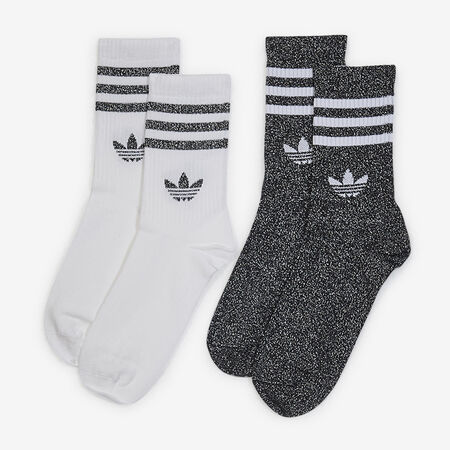 ADIDAS ORIGINALS CHAUSSETTES X2 CREW GLITTER NEGRO/BLANCO MIXTO