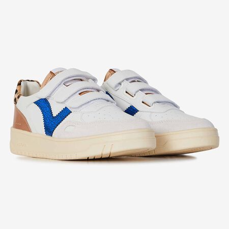 VICTORIA SEUL VELCRO BLANCO/AZUL MUJER