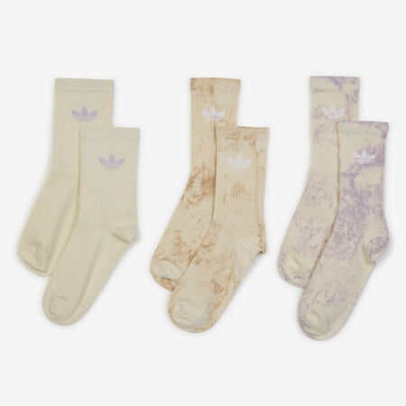 ADIDAS ORIGINALS CHAUSSETTES X3 CREW TIE DYE BEIGE MIXTO
