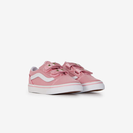 VANS old skool OLD SKOOL V SATIN ROSA/BLANCO BEBÉ