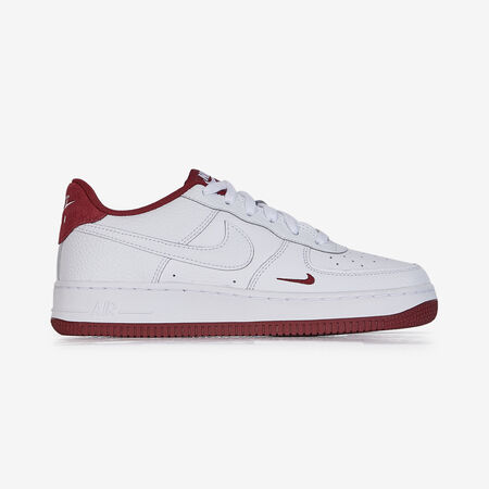 AIR FORCE 1 LOW MINI SWOOSH : BLANCO/ROJO