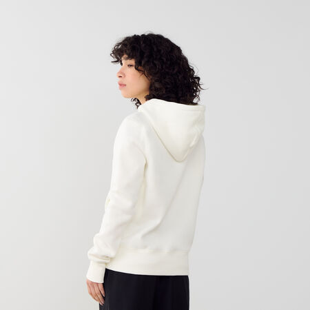 NIKE HOODIE CLUB CENTERED LOGO CRUDO/NEGRO MUJER