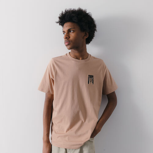 CAMISETA GATO BORDADO ENMARCADA