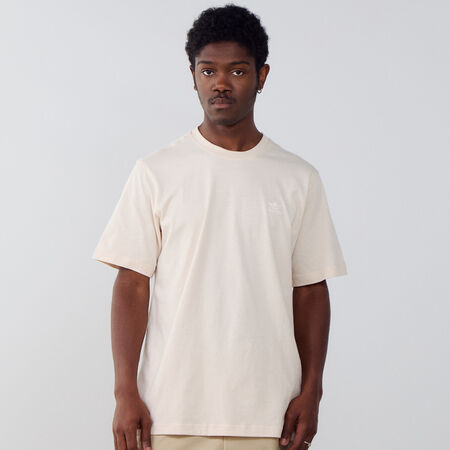 ADIDAS ORIGINALS TEE SHIRT ESSENTIAL BEIGE/BLANCO HOMBRE