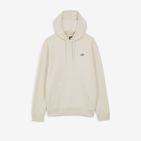 NEW BALANCE HOODIE SMALL LOGO BEIGE HOMBRE