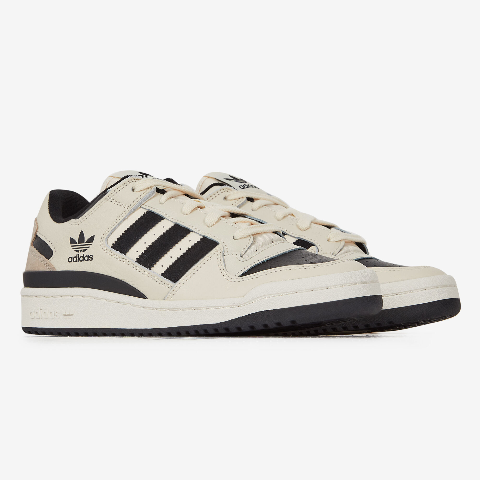 ADIDAS ORIGINALS FORUM LOW CL BEIGE NEGRO CORDONES HOMBRE Courir.es