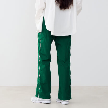 NIKE PANT WIDE LEG WVN VERDE/BLANCO MUJER