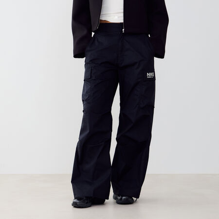 NIKE PANT JOGGER WIDE LEG WVN NEGRO/BLANCO MUJER