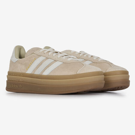 ADIDAS ORIGINALS gazelle GAZELLE BOLD PONY HAIR BEIGE/BLANCO MUJER