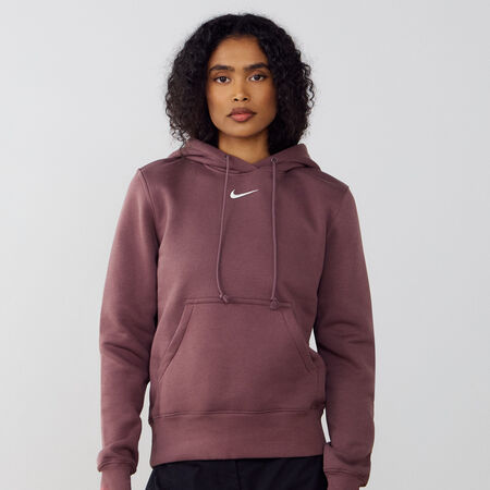 NIKE HOODIE CLUB CENTERED LOGO MARR&Oacute;N MUJER