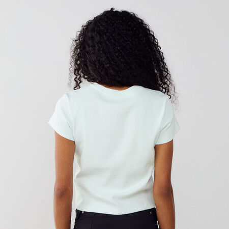 NIKE TEE TIGHT RIB VERDE MUJER