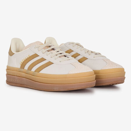 ADIDAS ORIGINALS gazelle GAZELLE BOLD BEIGE/DORADO MUJER