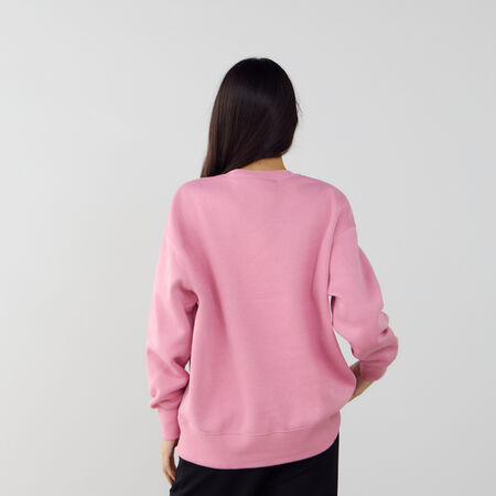 NIKE SWEAT CREW PHOENIX LONG OVERSIZED ROSA/BLANCO MUJER