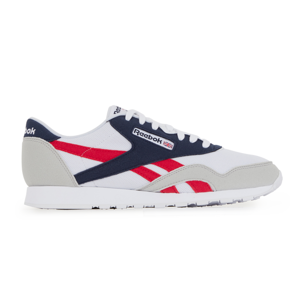 Conquista curva girasol REEBOK CLASSIC NYLON BLANCO/AZUL/ROJO | Courir.es