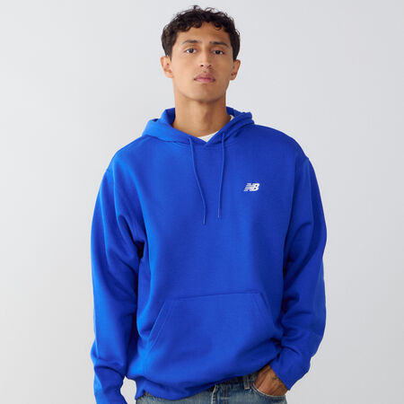 NEW BALANCE HOODIE SMALL LOGO AZUL/BLANCO HOMBRE