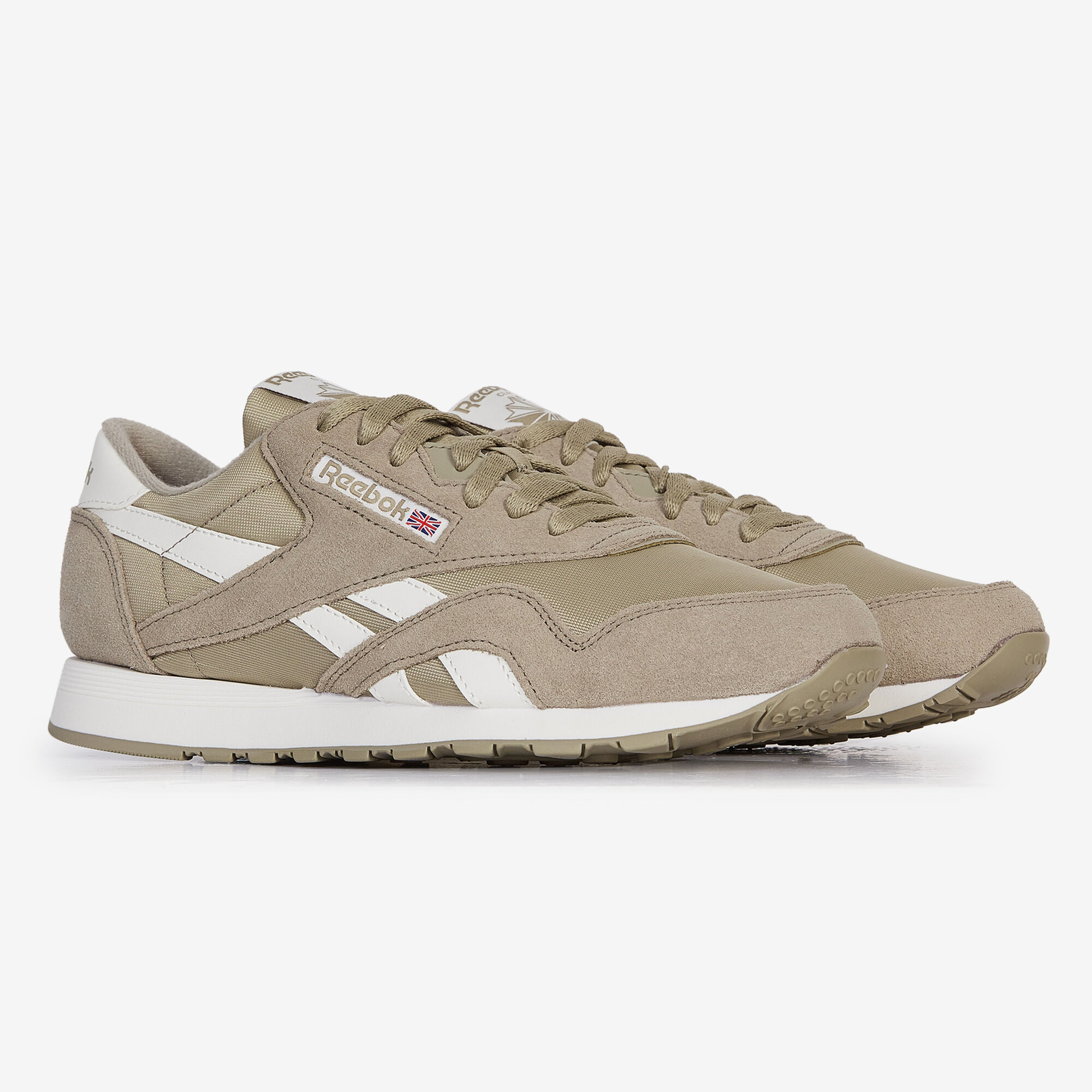 REEBOK CLASSIC NYLON BEIGE CORDONES HOMBRE Courir.es