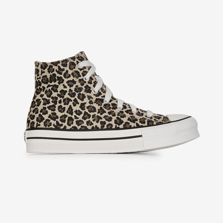 CONVERSE CHUCK TAYLOR ALL STAR EVA LIFT HI LEOPAR BEIGE/MARRÓN JUNIOR