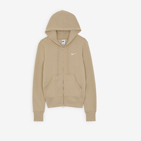 NIKE HOODIE PHOENIX FZ BEIGE MUJER