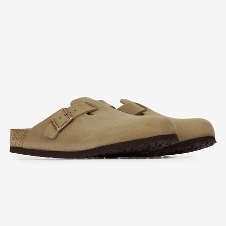BIRKENSTOCK boston BOSTON LEATHER TABACCO BROWN GRIS HOMBRE
