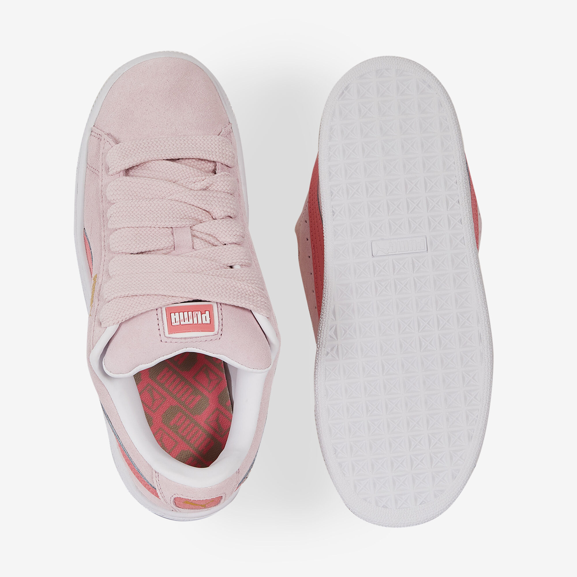 PUMA SUEDE XL ROSA CORDONES NINOS Courir.es